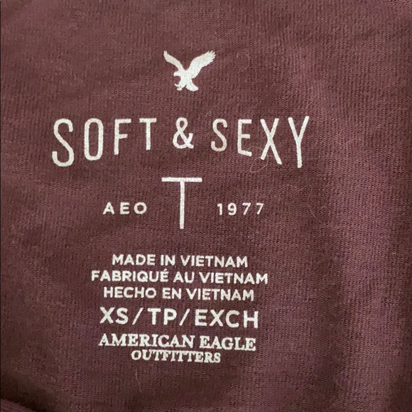 Maroon American Eagle dress shirt - Picture 4 of 4